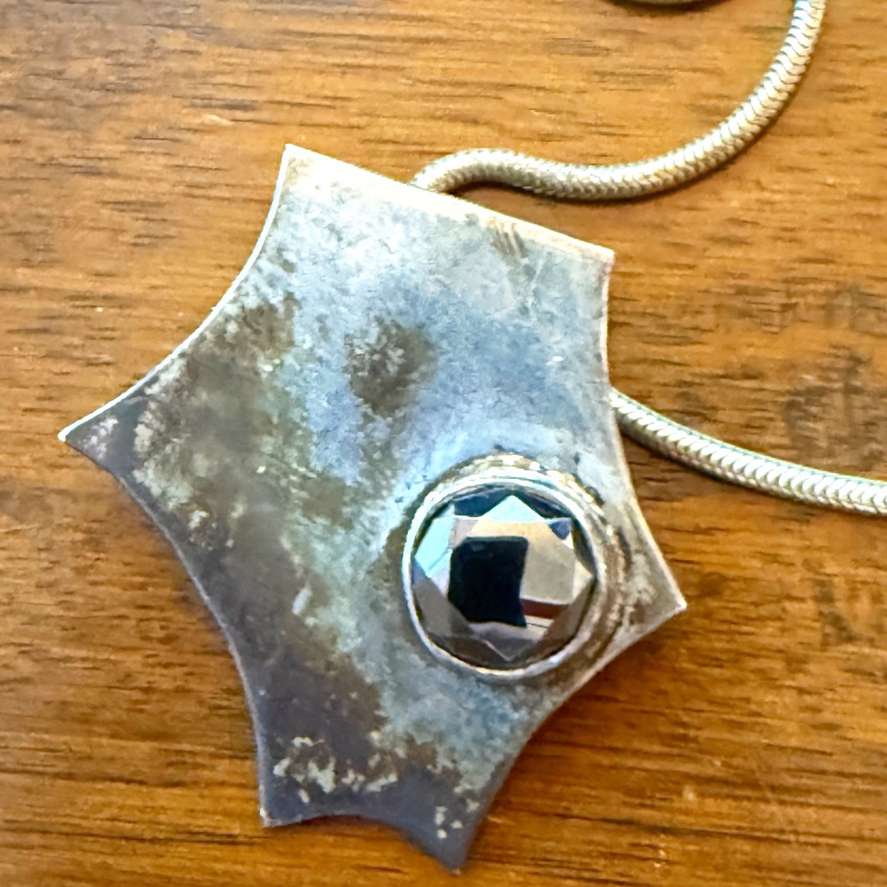 Vintage and Unique Sterling Silver Necklace and Pendant